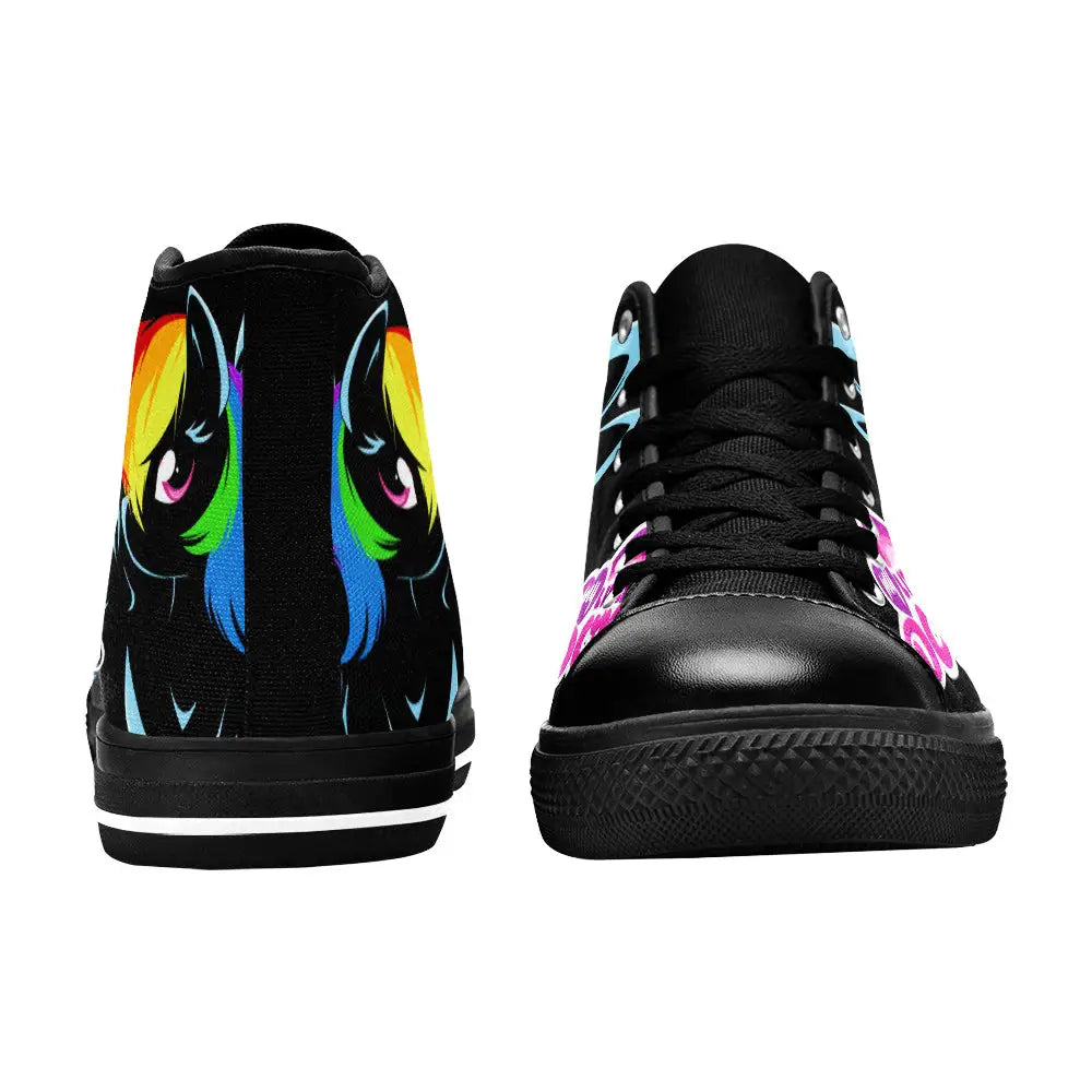 My Little Pony Friendship Is Magic Rainbow Dash Custom High Top Sneakers Shoes