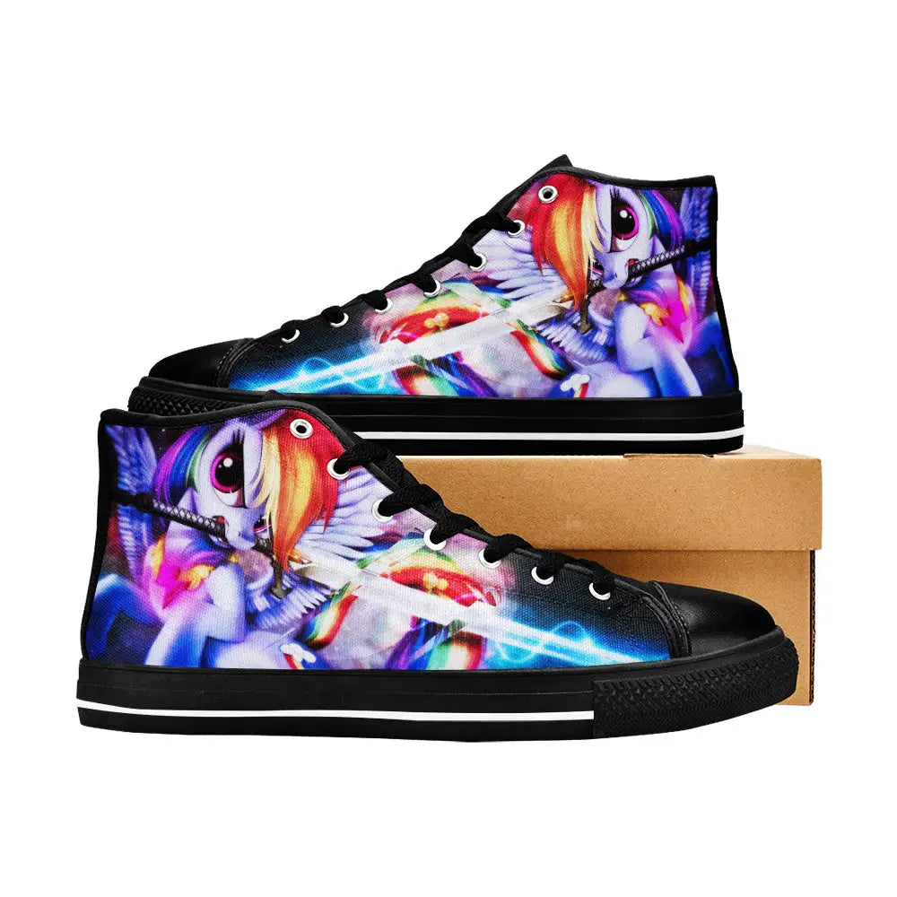 My Little Pony Friendship Is Magic Rainbow Dash Custom High Top Sneakers Shoes