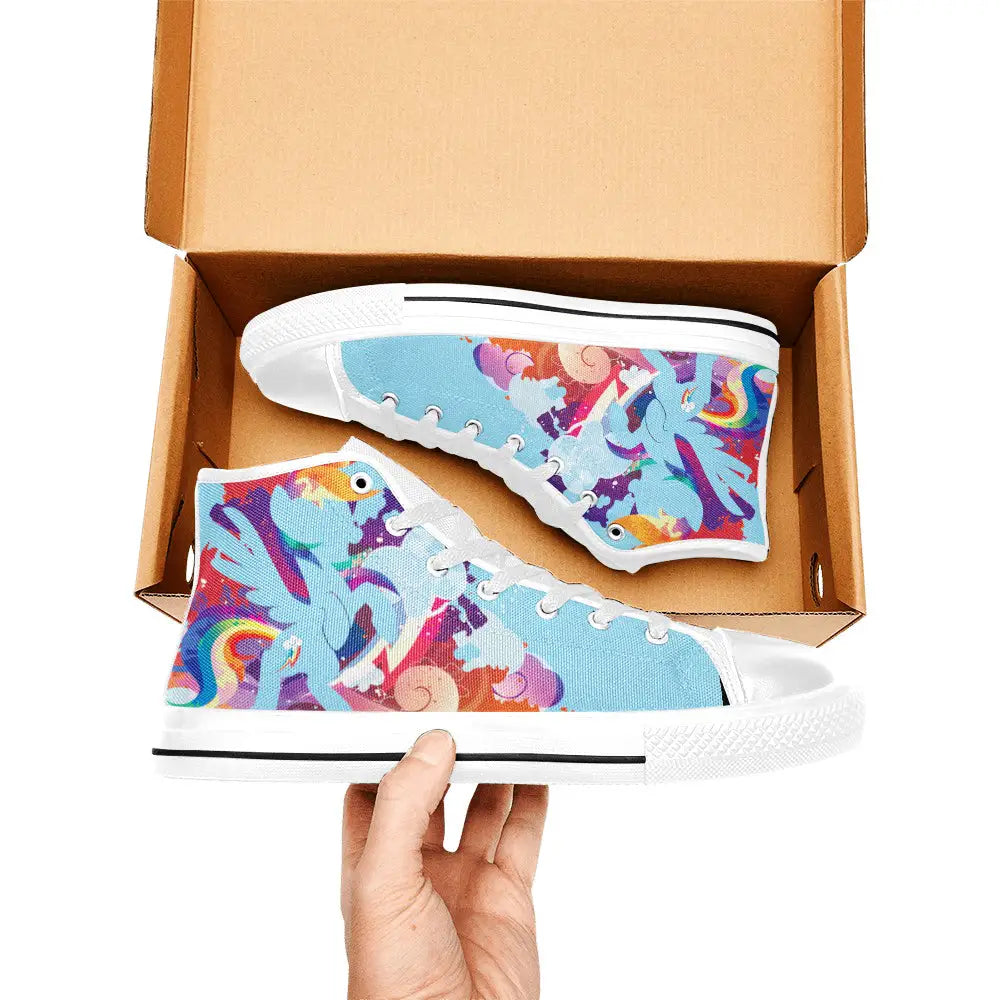 My Little Pony Friendship Is Magic Rainbow Dash Custom High Top Sneakers Shoes