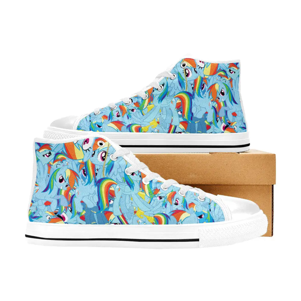 My Little Pony Friendship Is Magic Rainbow Dash Custom High Top Sneakers Shoes