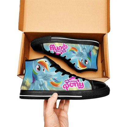 My Little Pony Friendship Is Magic Rainbow Dash Custom High Top Sneakers Shoes