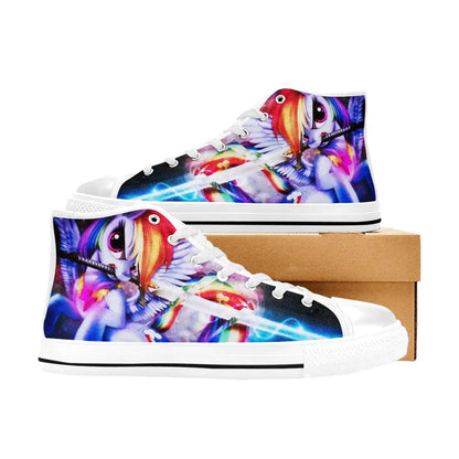 My Little Pony Friendship Is Magic Rainbow Dash Custom High Top Sneakers Shoes