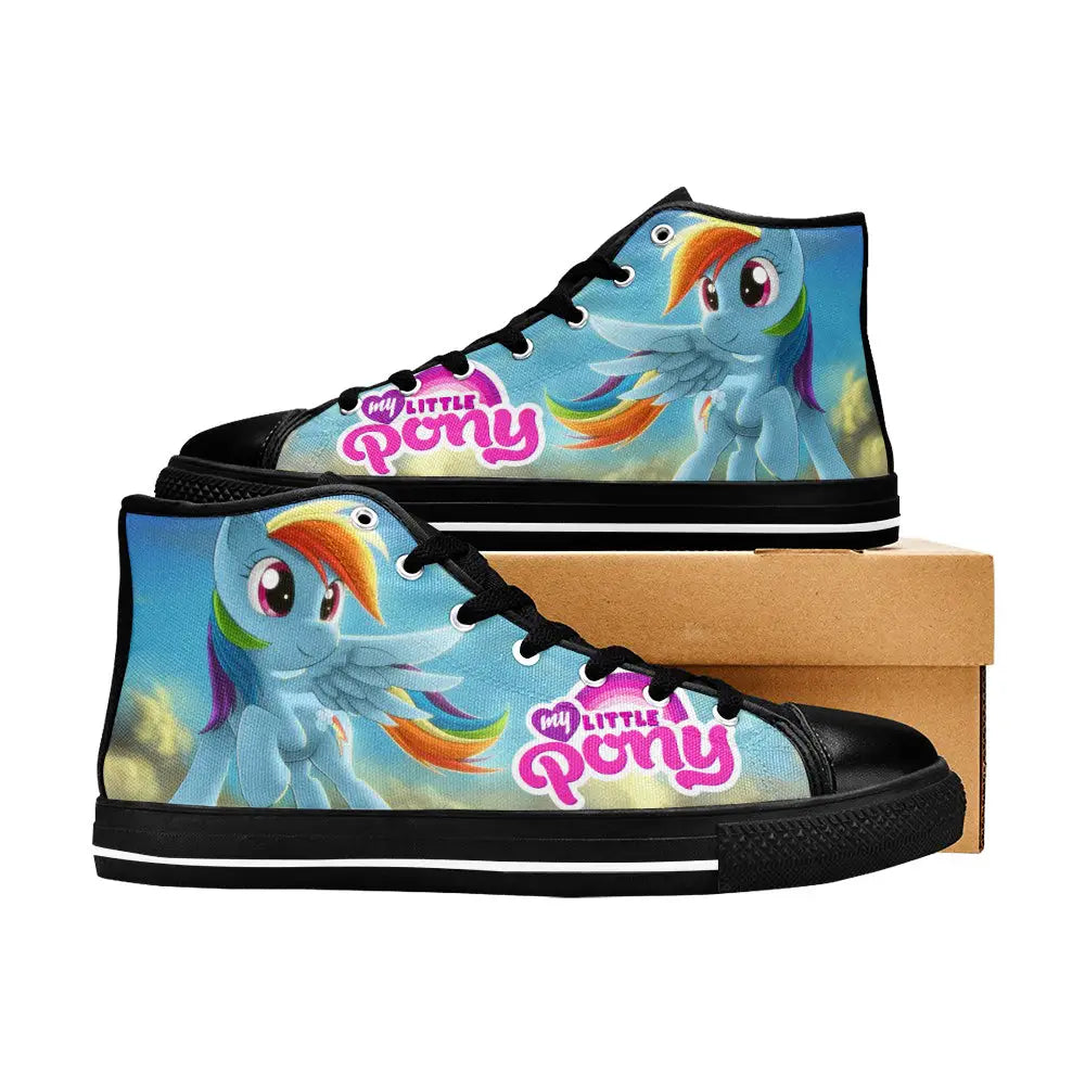 My Little Pony Friendship Is Magic Rainbow Dash Custom High Top Sneakers Shoes