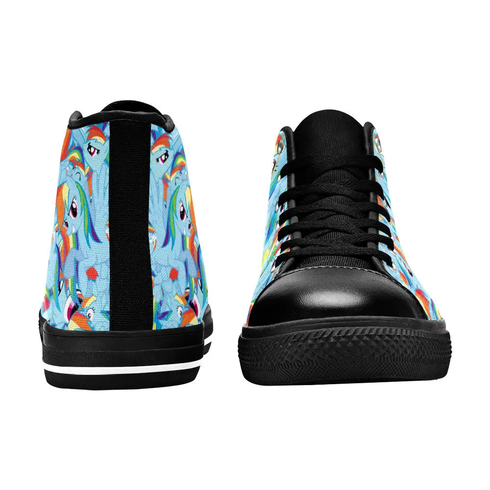 My Little Pony Friendship Is Magic Rainbow Dash Custom High Top Sneakers Shoes