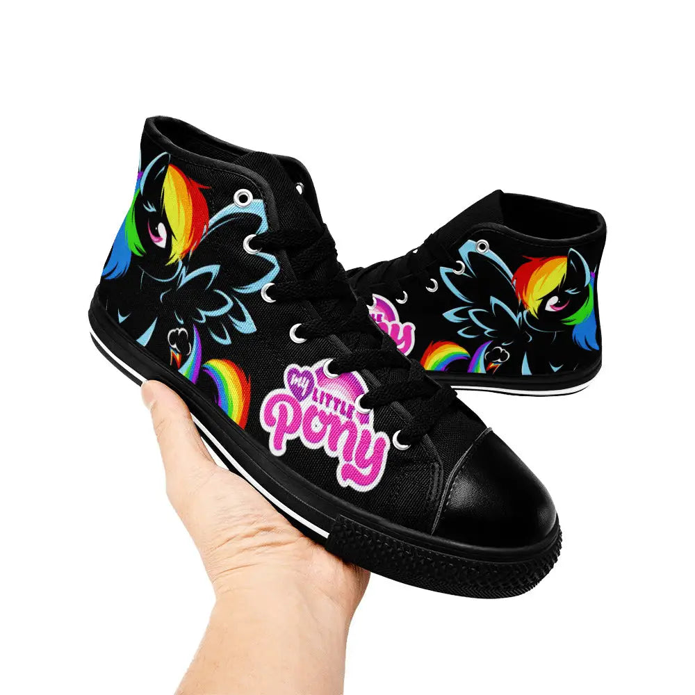 My Little Pony Friendship Is Magic Rainbow Dash Custom High Top Sneakers Shoes