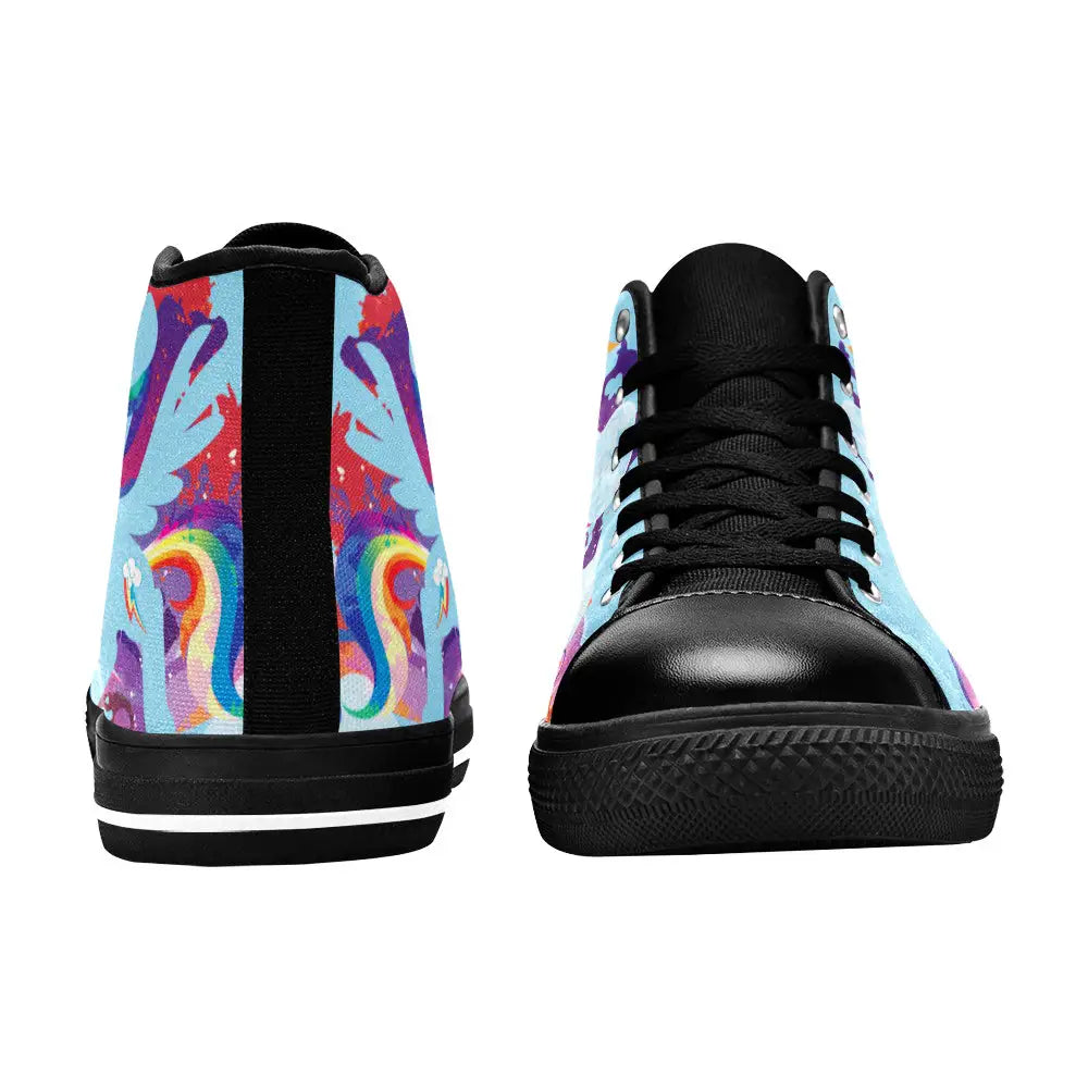 My Little Pony Friendship Is Magic Rainbow Dash Custom High Top Sneakers Shoes