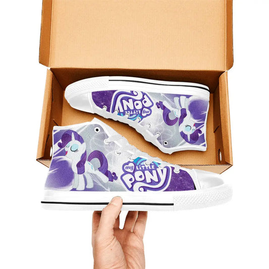 My Little Pony Friendship Is Magic Rarity Custom High Top Sneakers Shoes