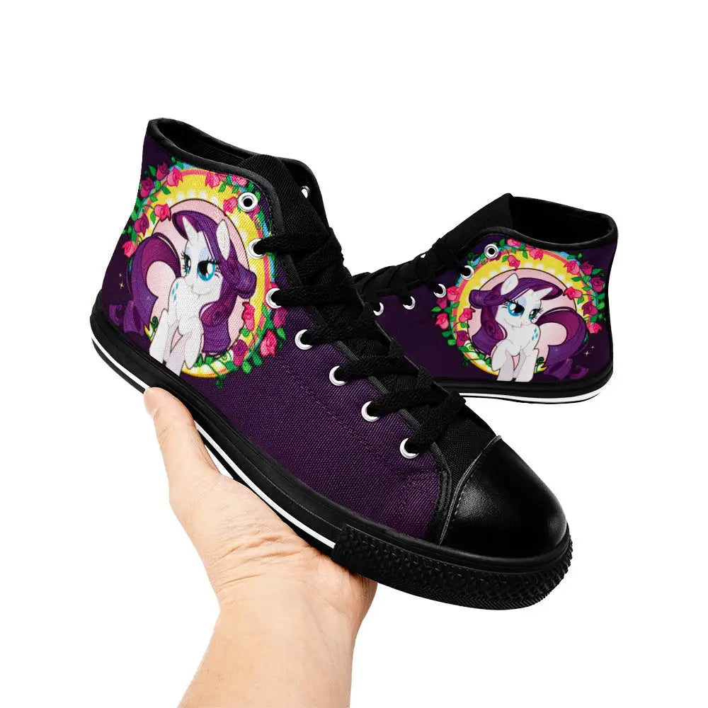 My Little Pony Friendship Is Magic Rarity Custom High Top Sneakers Shoes