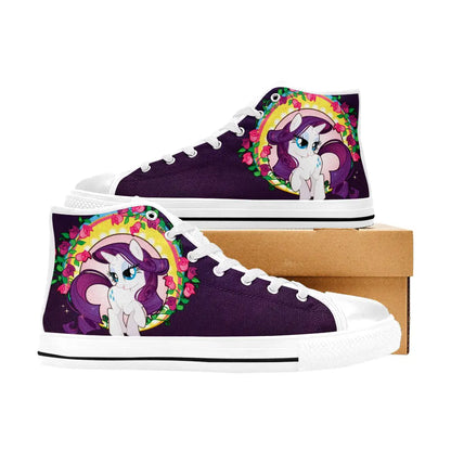 My Little Pony Friendship Is Magic Rarity Custom High Top Sneakers Shoes