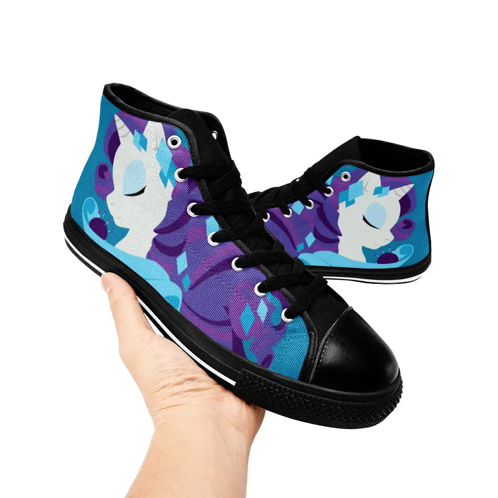 My Little Pony Friendship Is Magic Rarity Custom High Top Sneakers Shoes