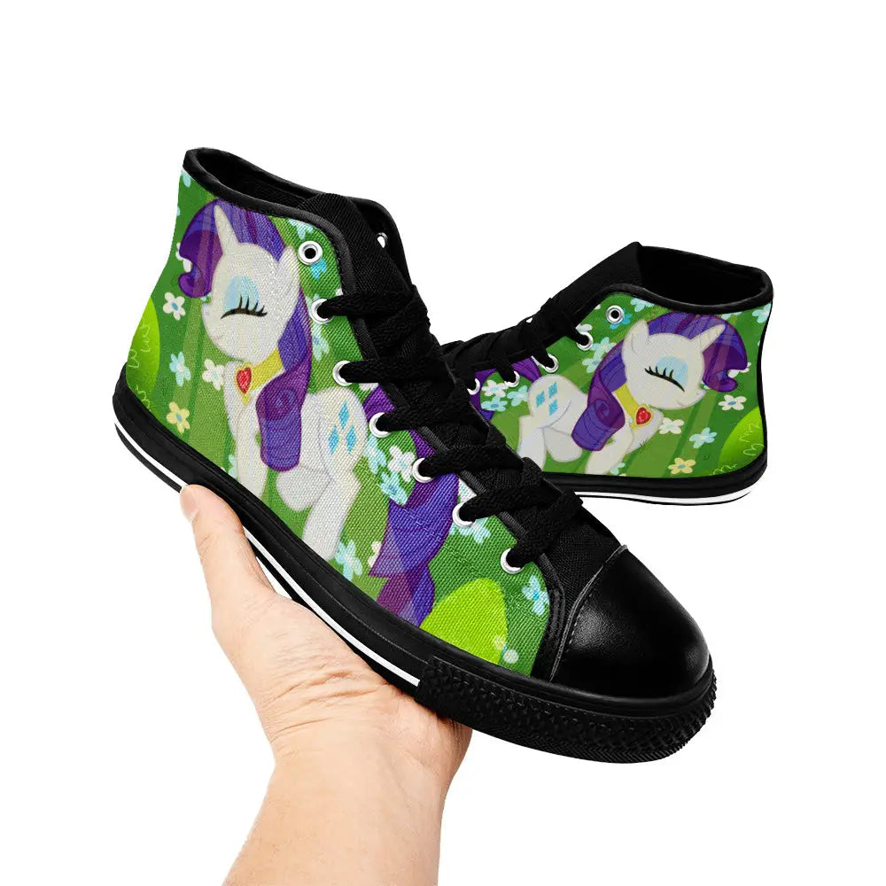 My Little Pony Friendship Is Magic Rarity Custom High Top Sneakers Shoes