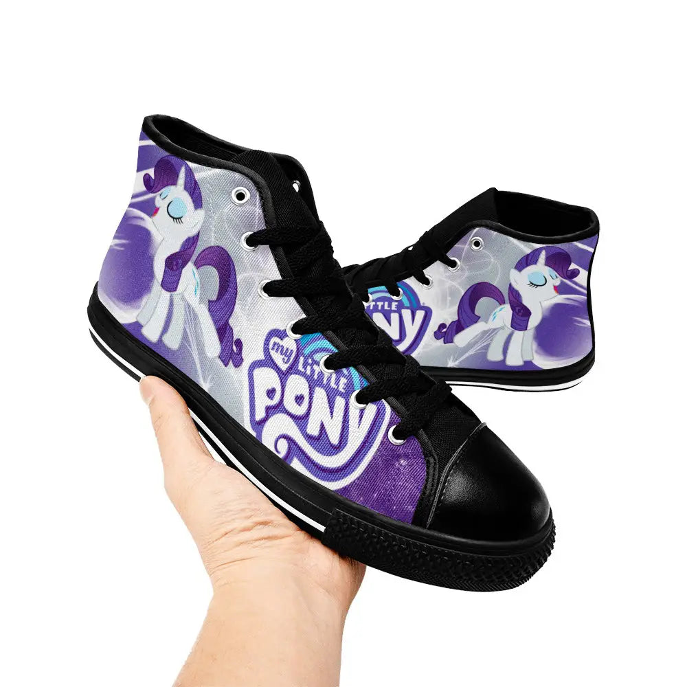 My Little Pony Friendship Is Magic Rarity Custom High Top Sneakers Shoes