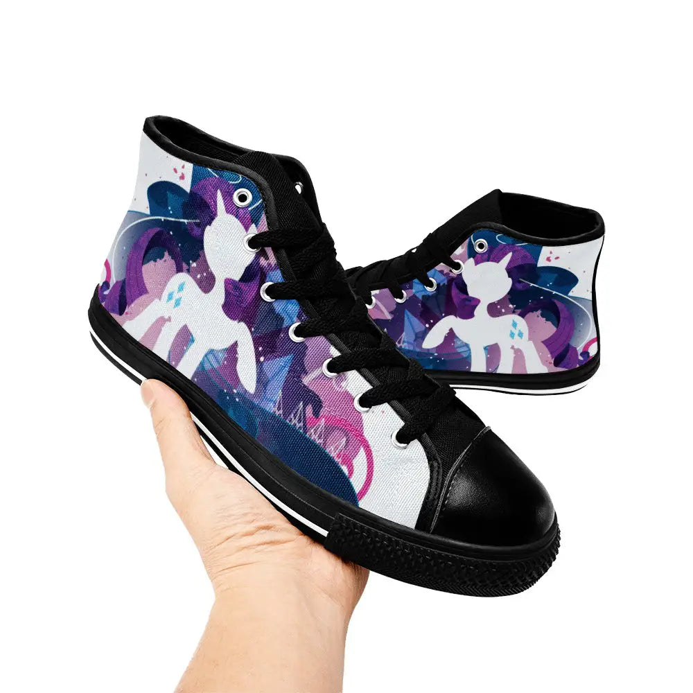 My Little Pony Friendship Is Magic Rarity Custom High Top Sneakers Shoes