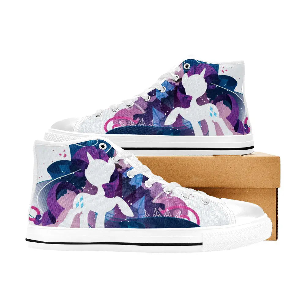 My Little Pony Friendship Is Magic Rarity Custom High Top Sneakers Shoes