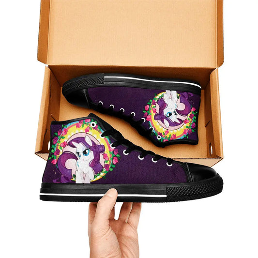 My Little Pony Friendship Is Magic Rarity Custom High Top Sneakers Shoes