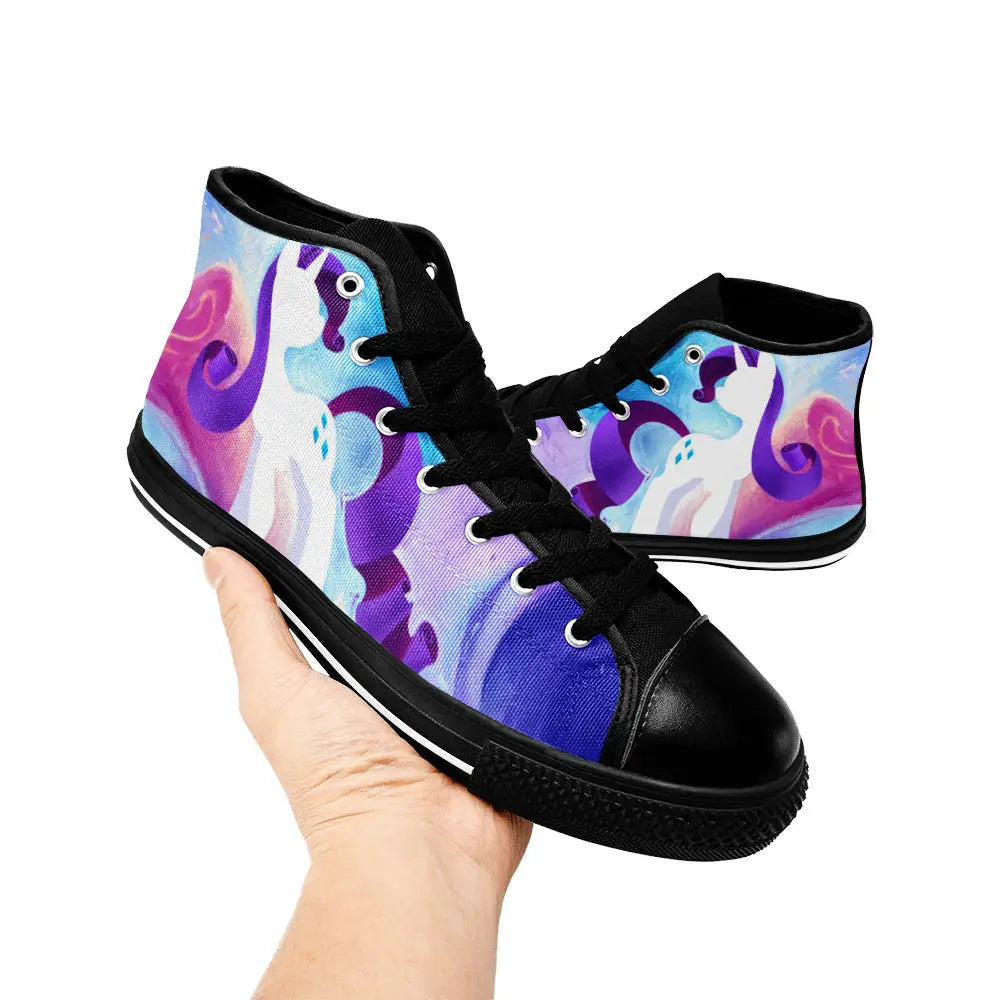 My Little Pony Friendship Is Magic Rarity Custom High Top Sneakers Shoes