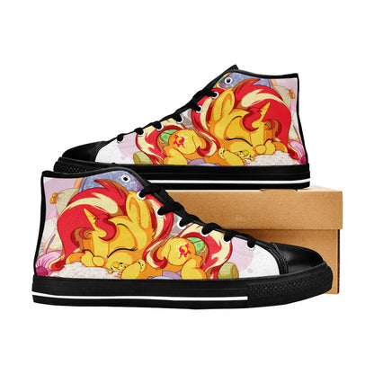 My Little Pony Friendship Is Magic Sunset Shimmer Custom High Top Sneakers Shoes