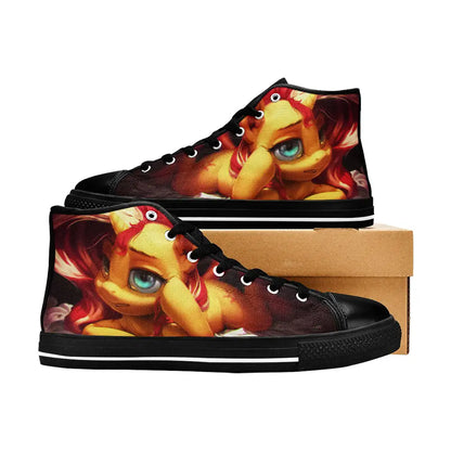 My Little Pony Friendship Is Magic Sunset Shimmer Custom High Top Sneakers Shoes