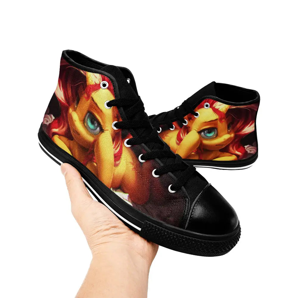 My Little Pony Friendship Is Magic Sunset Shimmer Custom High Top Sneakers Shoes