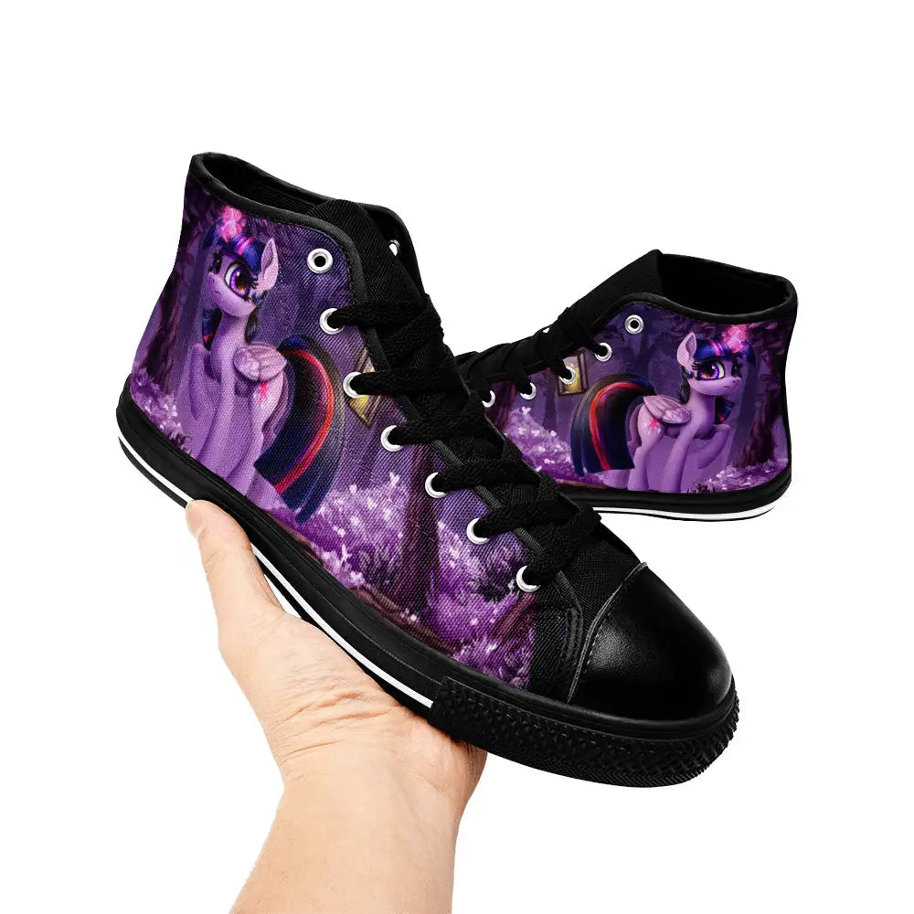 My Little Pony Friendship Is Magic Twilight Sparkle Custom High Top Sneakers Shoes