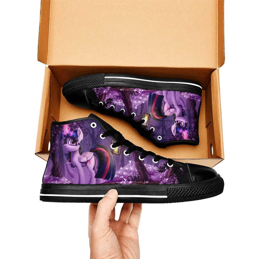 My Little Pony Friendship Is Magic Twilight Sparkle Custom High Top Sneakers Shoes