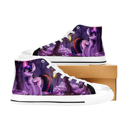 My Little Pony Friendship Is Magic Twilight Sparkle Custom High Top Sneakers Shoes