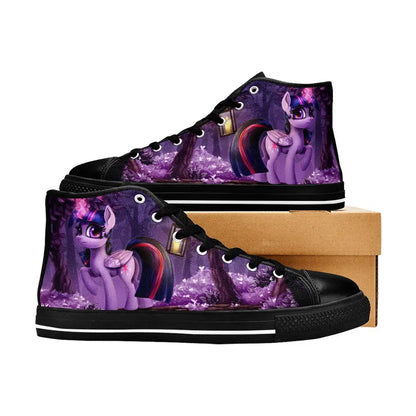 My Little Pony Friendship Is Magic Twilight Sparkle Custom High Top Sneakers Shoes