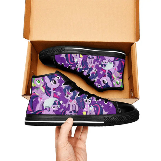 My Little Pony Friendship Is Magic Twilight Sparkle Custom High Top Sneakers Shoes