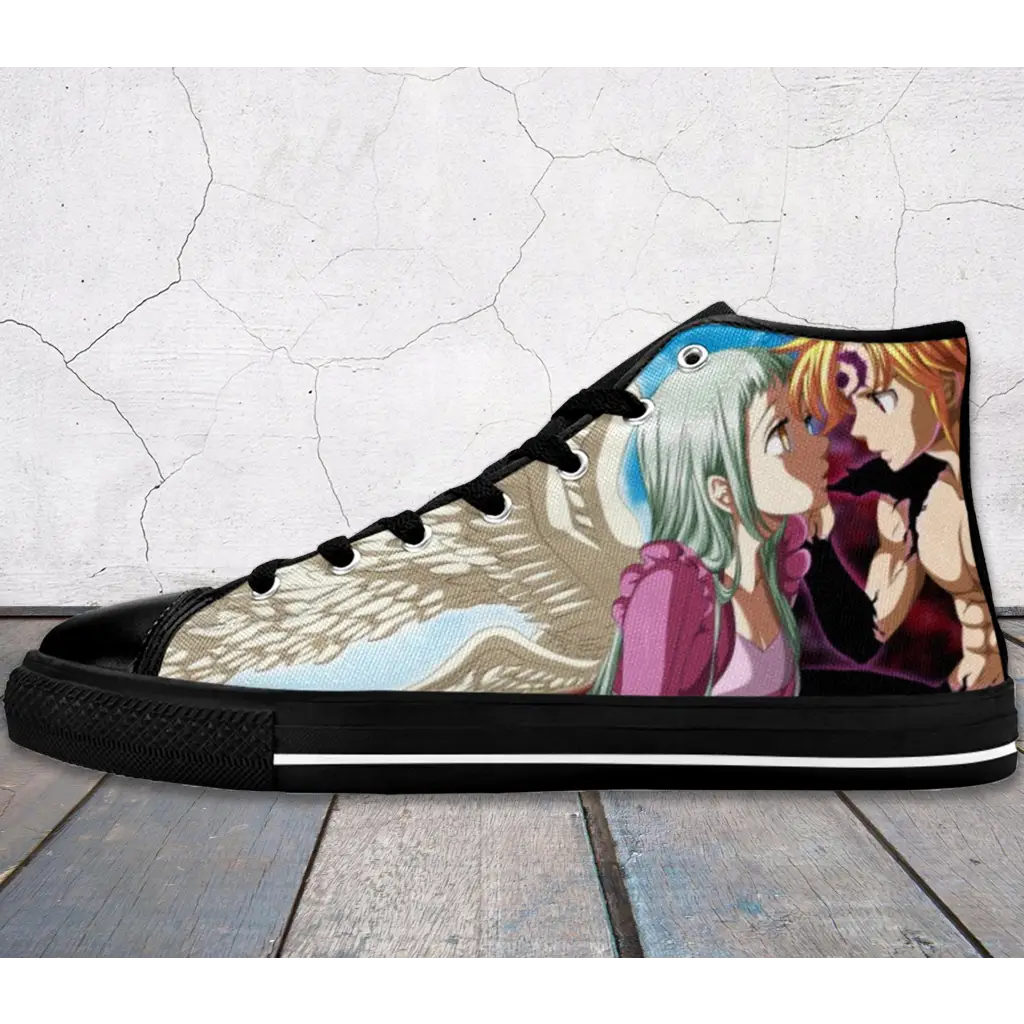 Nanatsu No Taizai Deadly Sins Meliodas Elizabeth Shoes High Top Sneakers