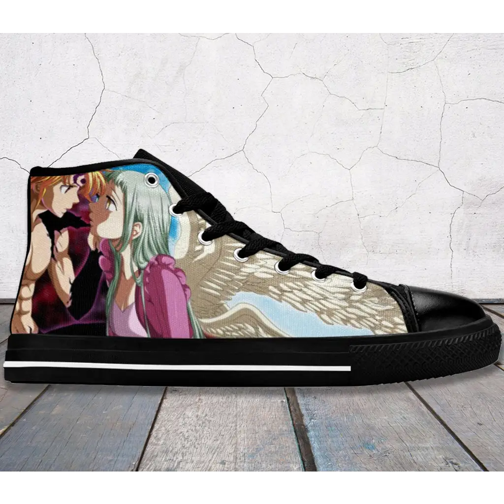 Nanatsu No Taizai Deadly Sins Meliodas Elizabeth Shoes High Top Sneakers