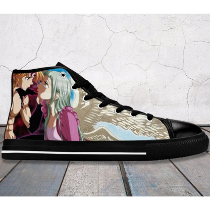 Nanatsu No Taizai Deadly Sins Meliodas Elizabeth Shoes High Top Sneakers