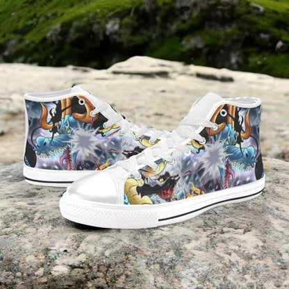 One Piece Straw Hat Kaido vs Monkey D Luffy Custom High Top Sneakers Shoes