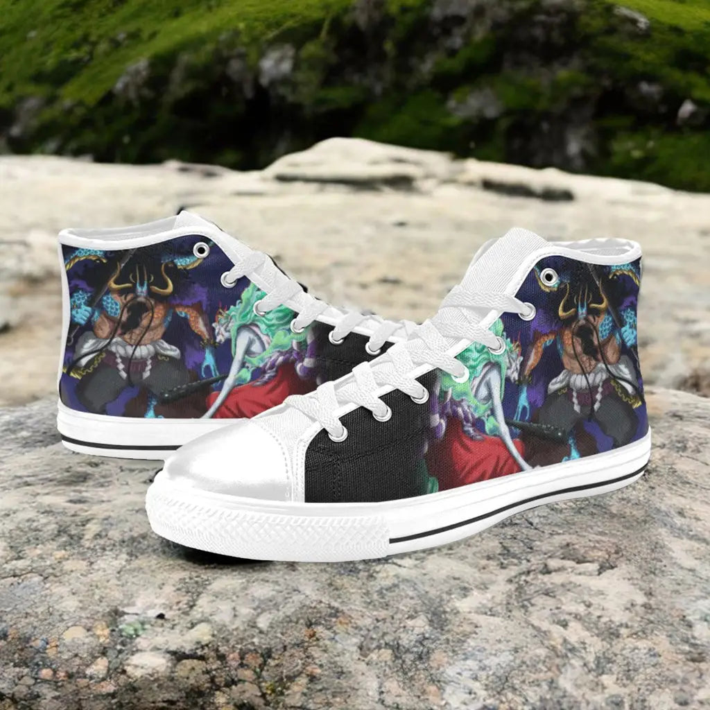 One Piece Straw Hat Kaido Vs Yamato Custom High Top Sneakers Shoes