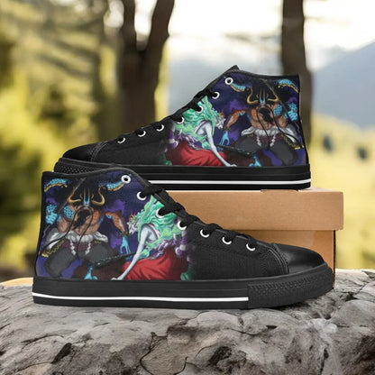 One Piece Straw Hat Kaido Vs Yamato Custom High Top Sneakers Shoes