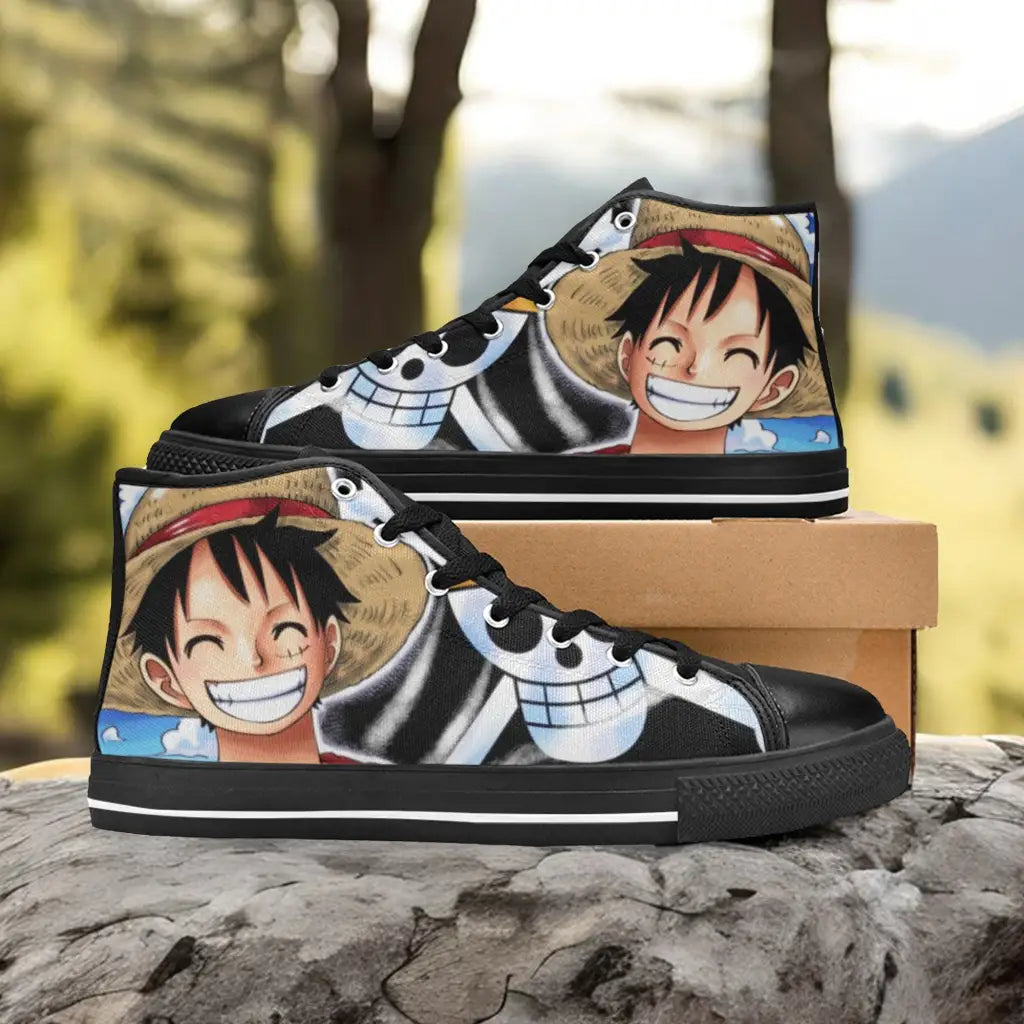 One Piece Straw Hat Monkey D Luffy Custom High Top Sneakers Shoes