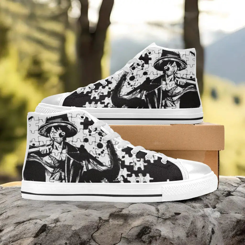 One Piece Straw Hat Monkey D Luffy Custom High Top Sneakers Shoes