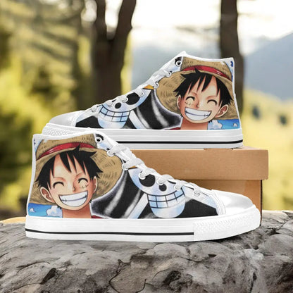 One Piece Straw Hat Monkey D Luffy Custom High Top Sneakers Shoes