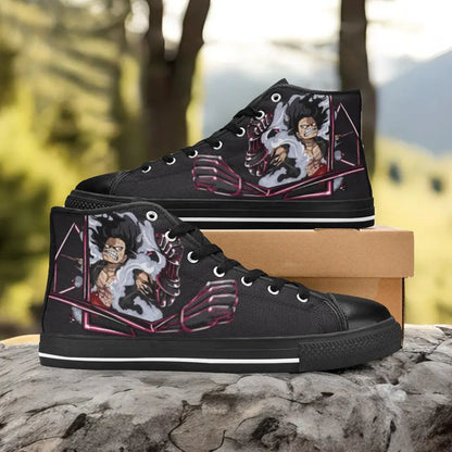 One Piece Straw Hat Monkey D Luffy Snake Man Custom High Top Sneakers Shoes