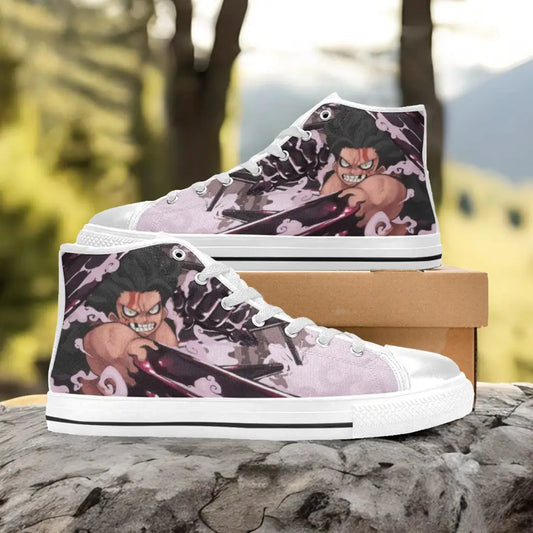 One Piece Straw Hat Monkey D Luffy Snakeman Gear Fourth Custom High Top Sneakers Shoes