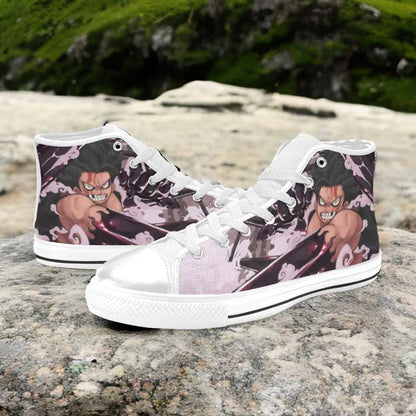 One Piece Straw Hat Monkey D Luffy Snakeman Gear Fourth Custom High Top Sneakers Shoes