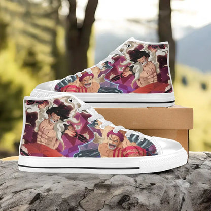 One Piece Straw Hat Monkey D Luffy vs Katakuri Custom High Top Sneakers Shoes