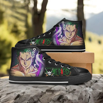 One Piece Straw Hat Roronoa Zoro Custom High Top Sneakers Shoes