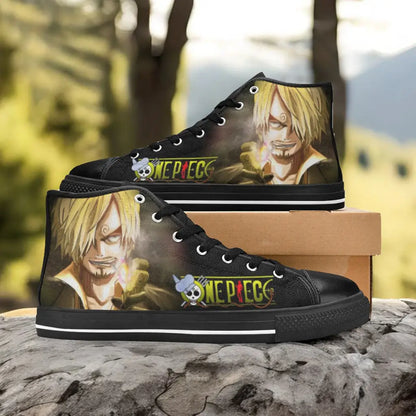 One Piece Straw Hat Vinsmoke Sanji Custom High Top Sneakers Shoes