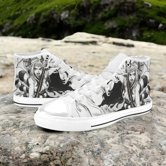 One Piece Straw Hat Yamato Custom High Top Sneakers Shoes