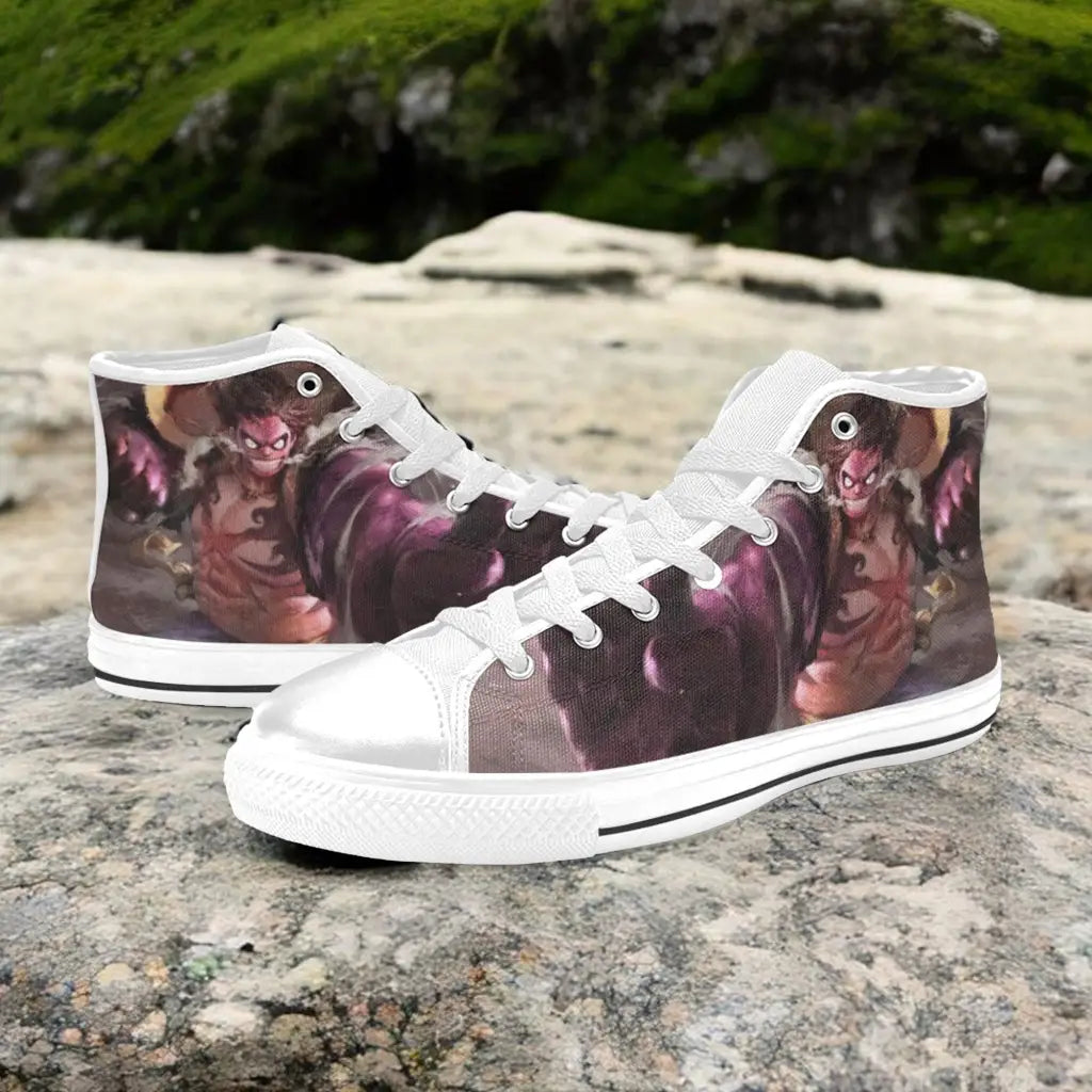 One Piece Straw Monkey D Luffy Gear 4 Custom High Top Sneakers Shoes