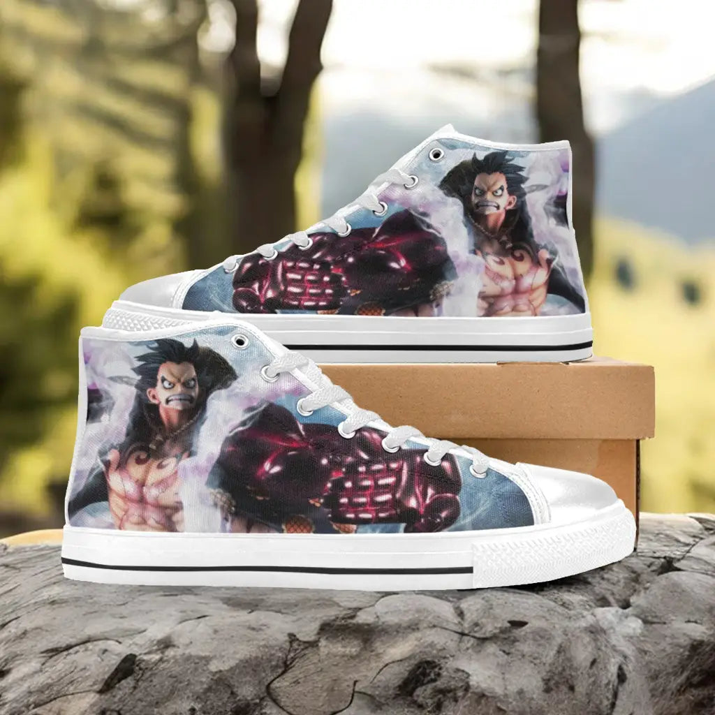 One Piece Straw Monkey D Luffy Gear 4 Custom High Top Sneakers Shoes