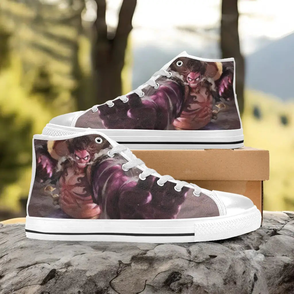 One Piece Straw Monkey D Luffy Gear 4 Custom High Top Sneakers Shoes