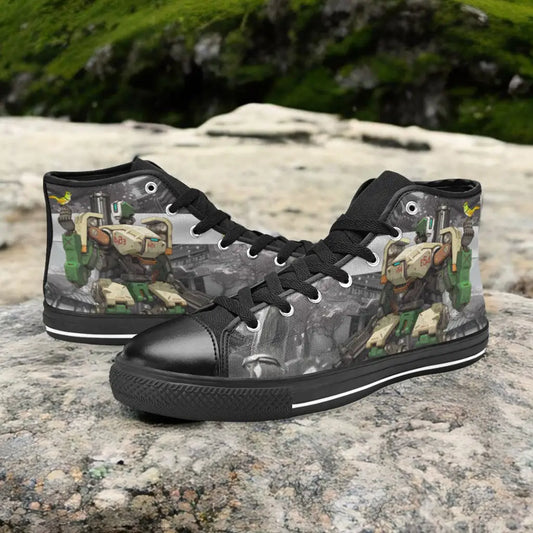 Overwatch Bastion Custom High Top Sneakers Shoes