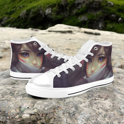 Overwatch D.Va DVa Custom High Top Sneakers Shoes