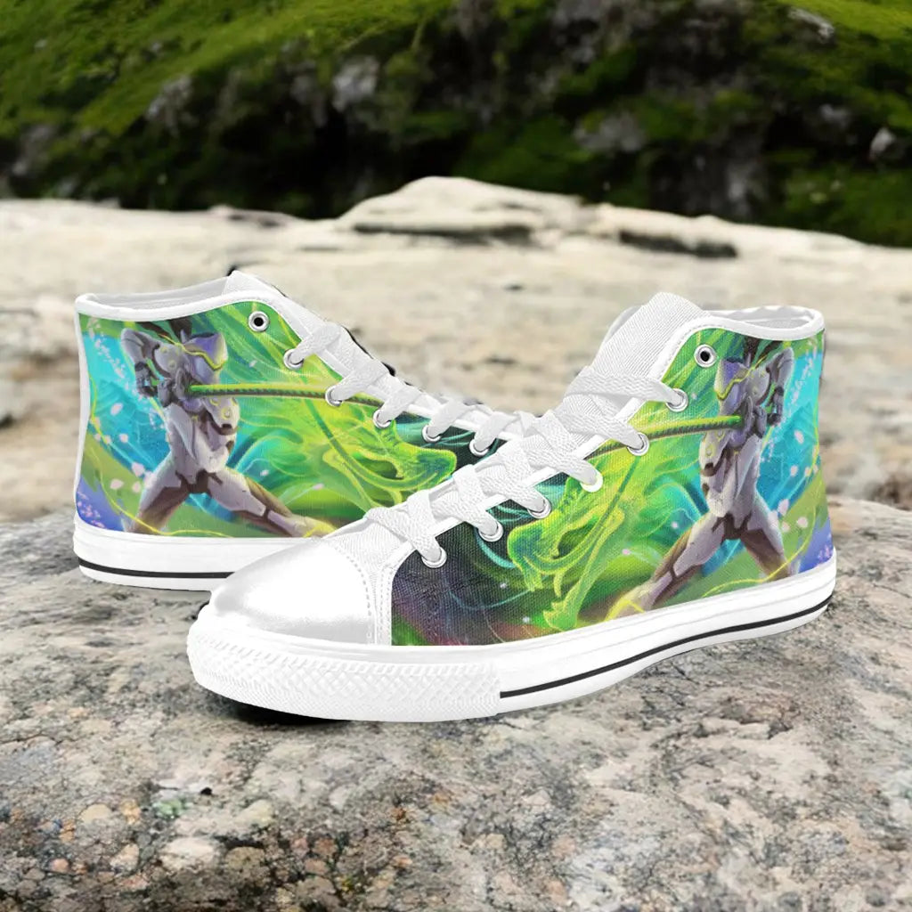 Overwatch Genji Custom High Top Sneakers Shoes